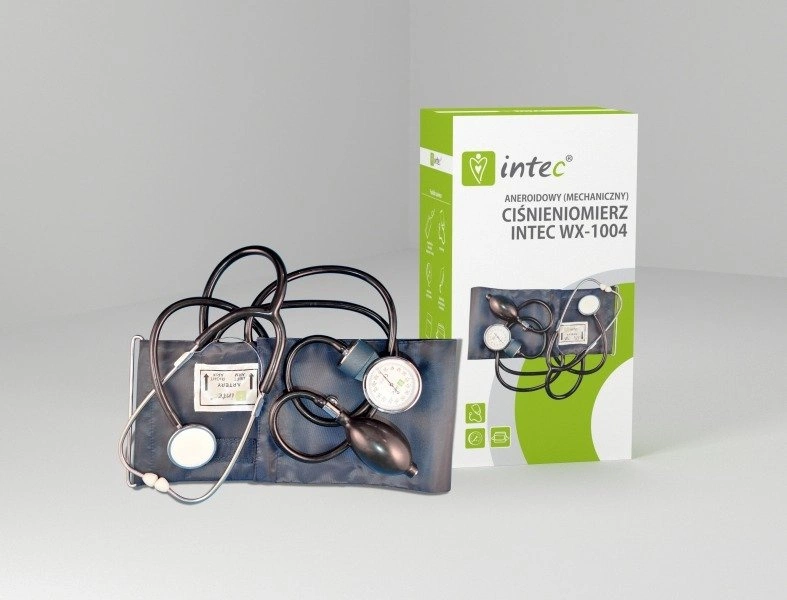 Ciśnieniomierz zegarowy Intec jd/wx 1004 + stetoskop