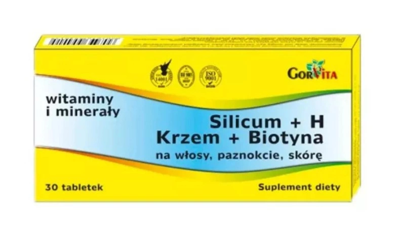 Gorvita silicum + H (krzem+biotyna) 30 tabletek